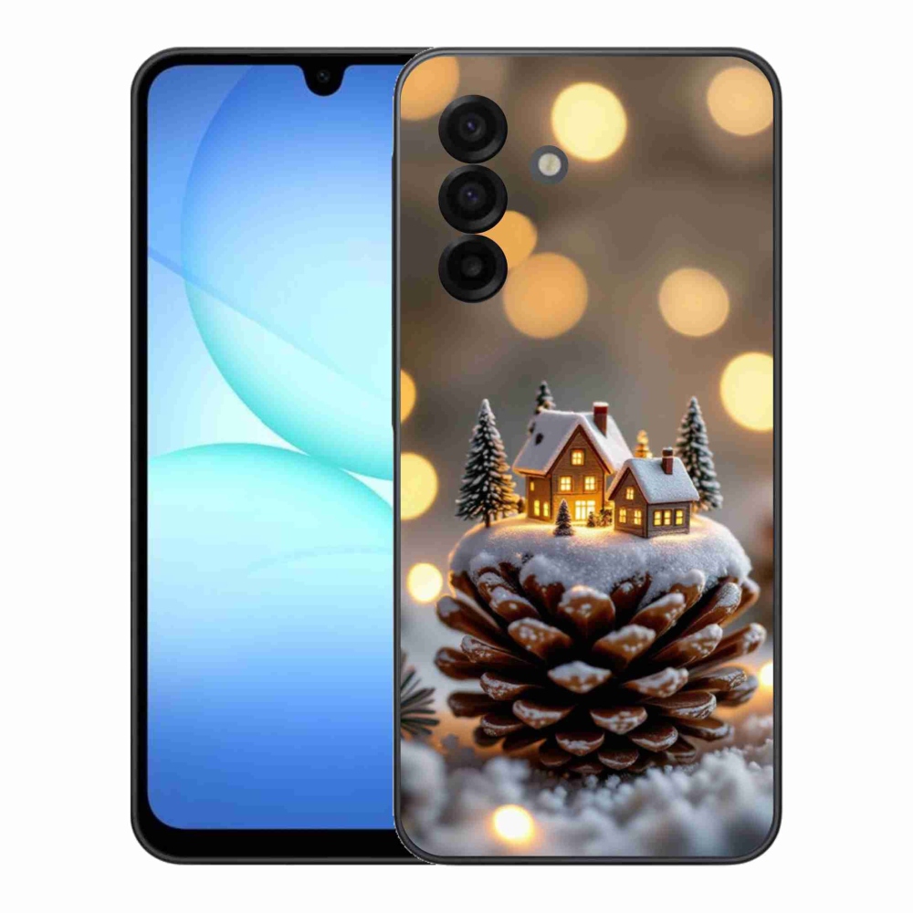 Gélový kryt mmCase na Samsung Galaxy A17 4G/5G - zimná dedinka