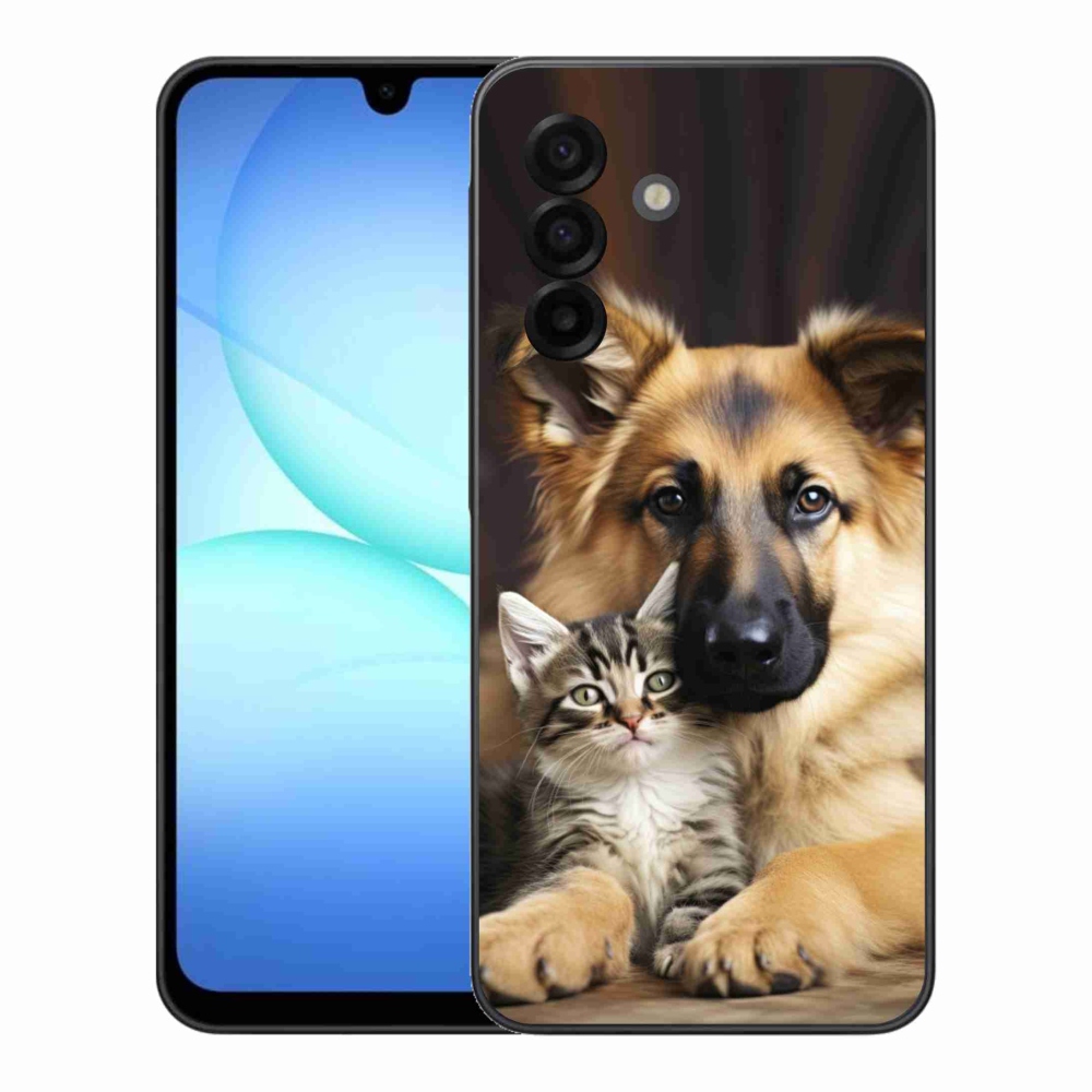 Gélový kryt mmCase na Samsung Galaxy A17 4G/5G - zvieracie priateľstvo