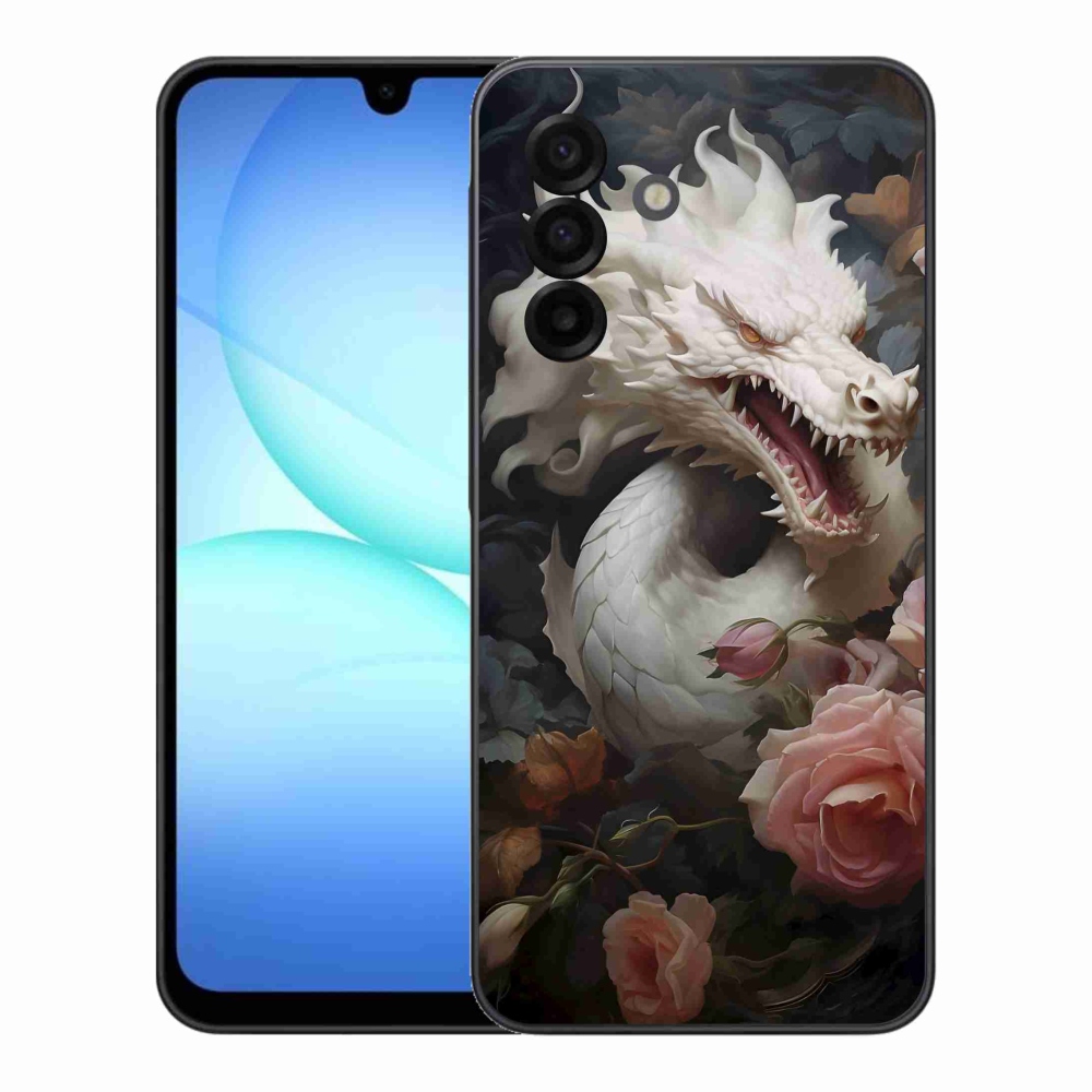 Gélový kryt mmCase na Samsung Galaxy A17 5G - biely drak