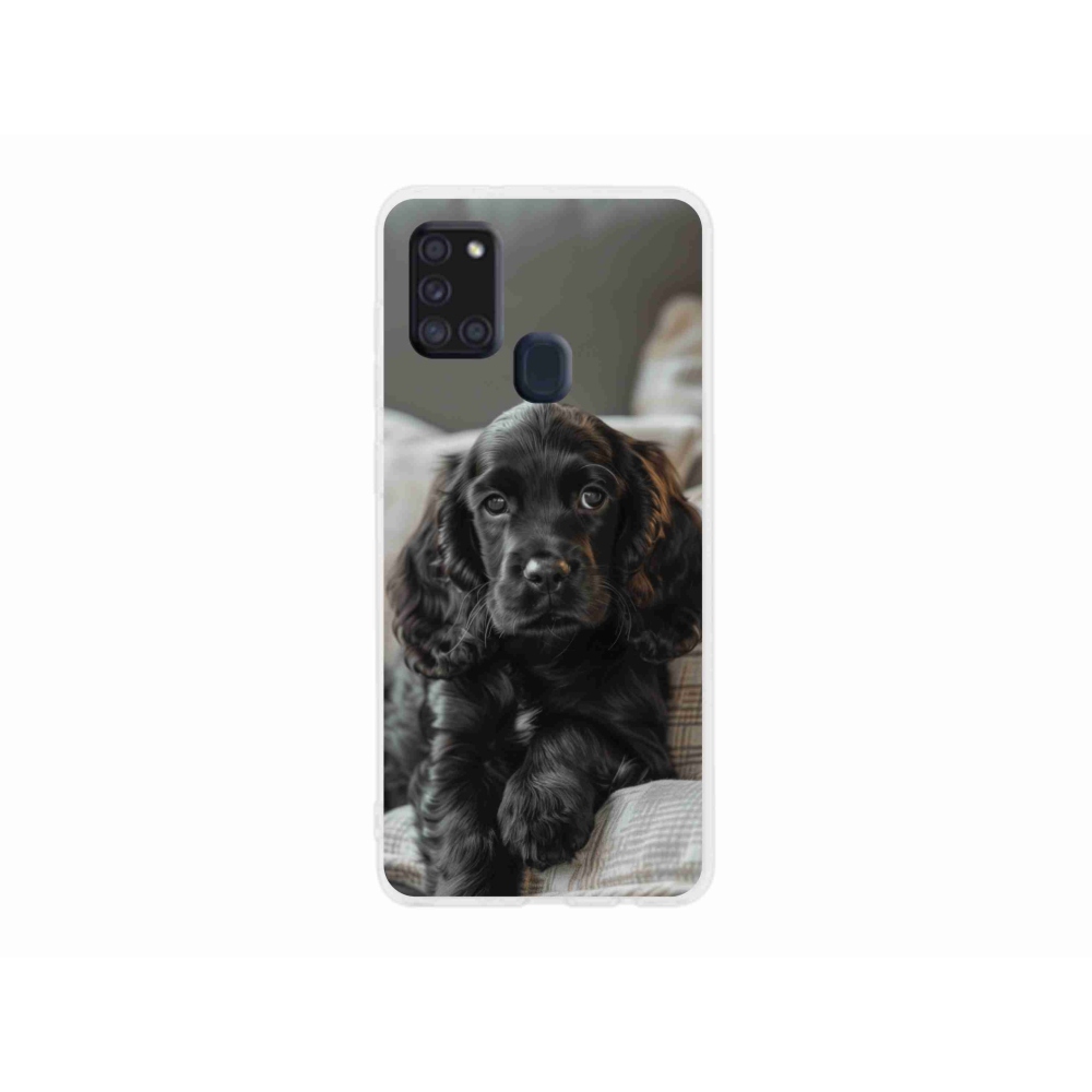 Gélový kryt mmCase na Samsung Galaxy A21s - anglický kokeršpaniel