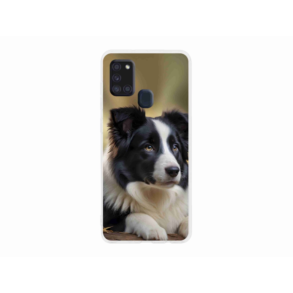 Gélový kryt mmCase na Samsung Galaxy A21s - border kólia 2