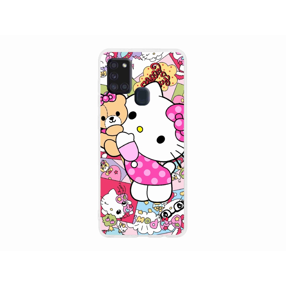 Gélový kryt mmCase na Samsung Galaxy A21s - cute kitty
