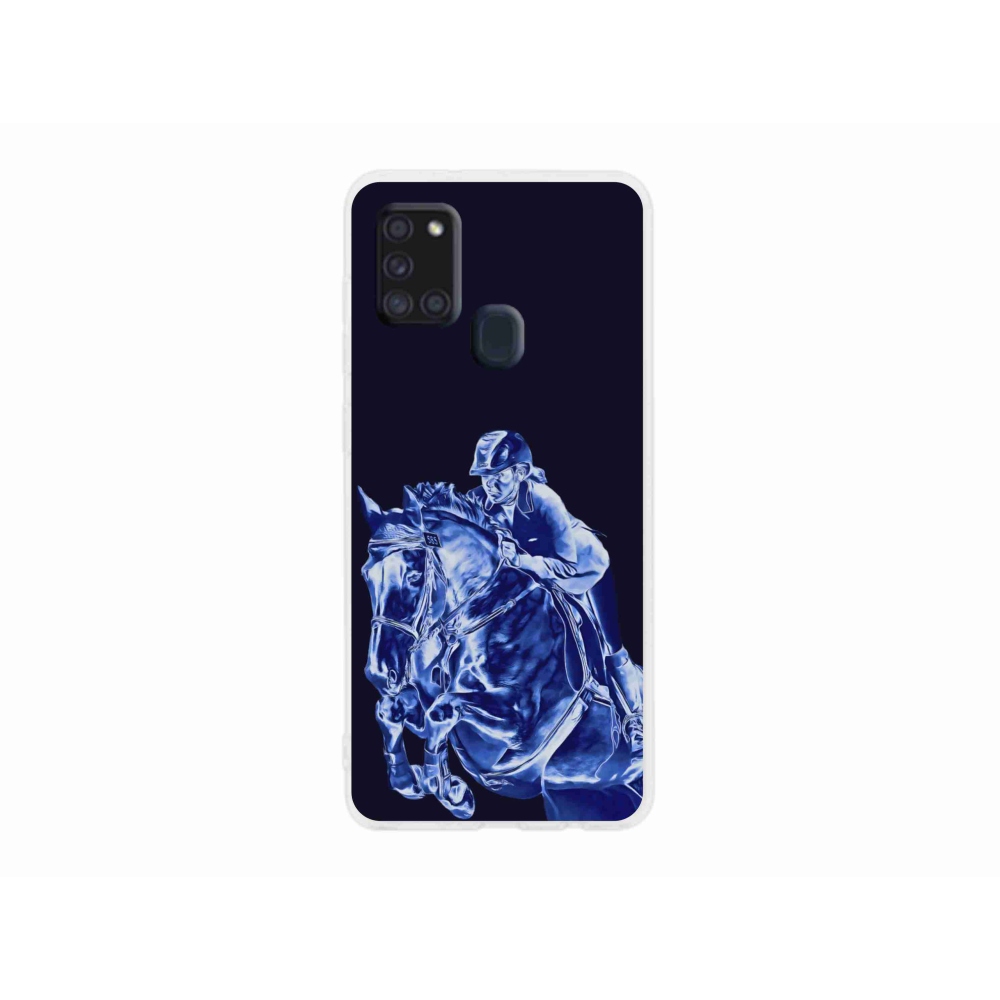 Gélový kryt mmCase na Samsung Galaxy A21s - dostihový kôň