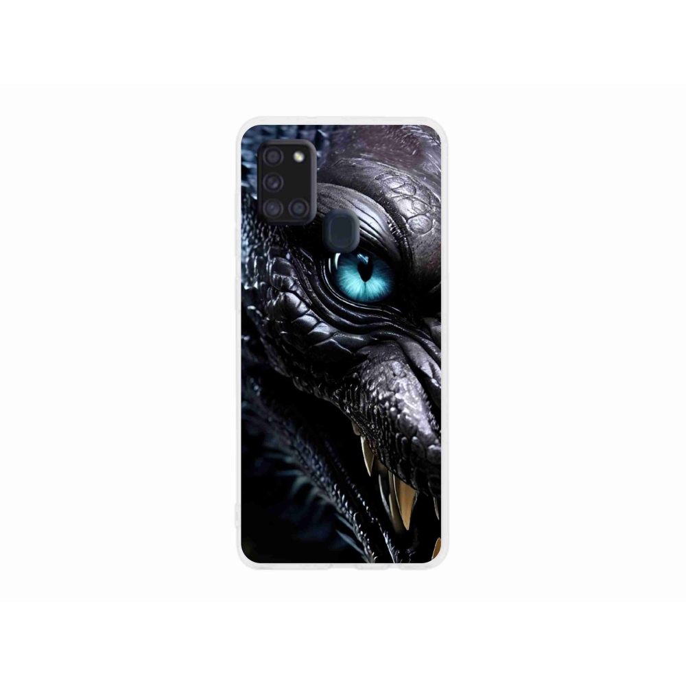 Gélový kryt mmCase na Samsung Galaxy A21s - dračí pohľad