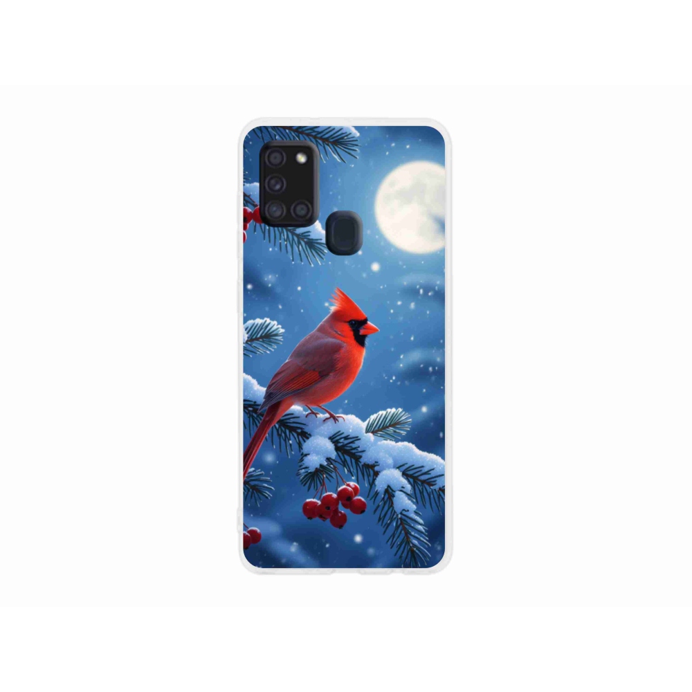 Gélový kryt mmCase na Samsung Galaxy A21s - kardinál červený