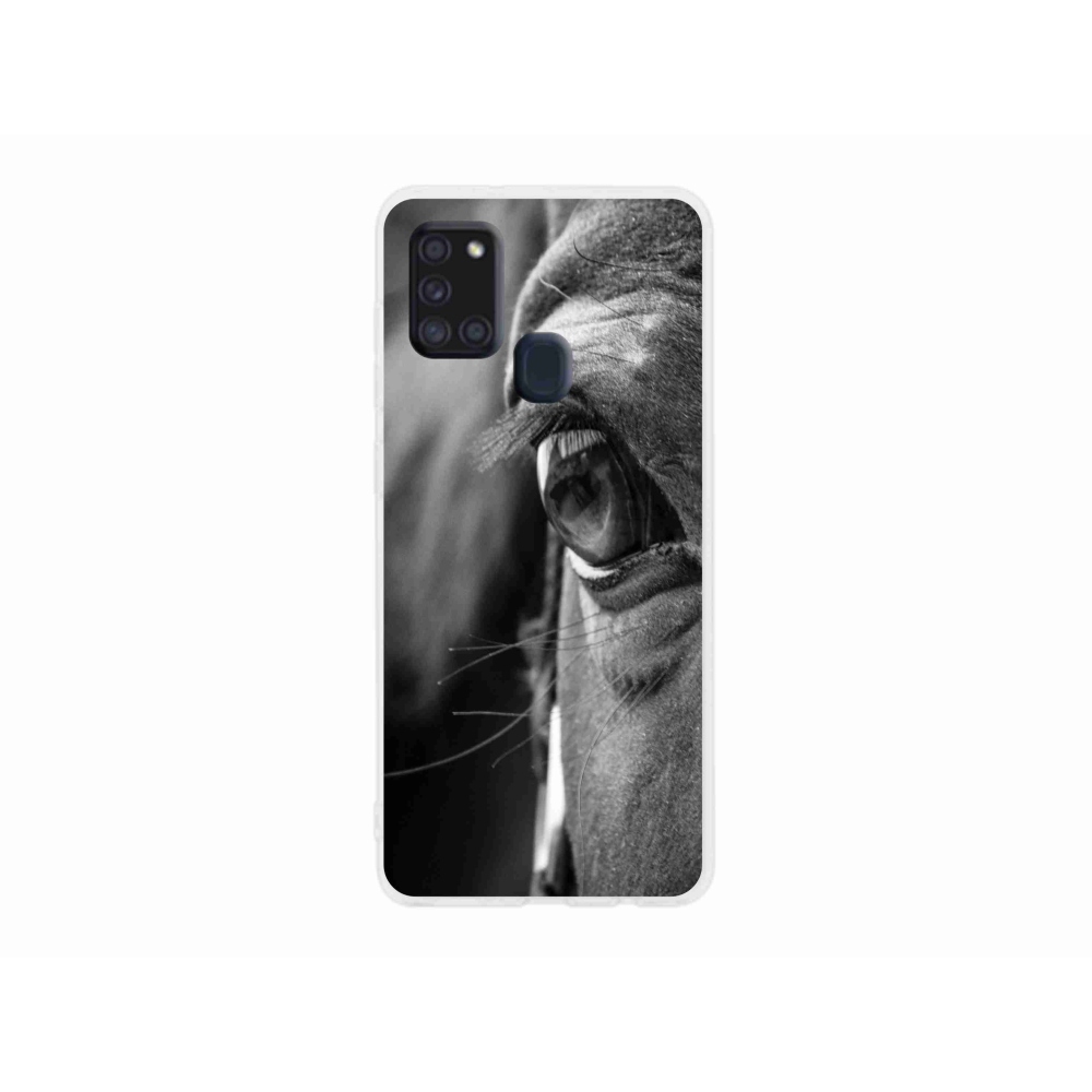 Gélový kryt mmCase na Samsung Galaxy A21s - konský pohľad