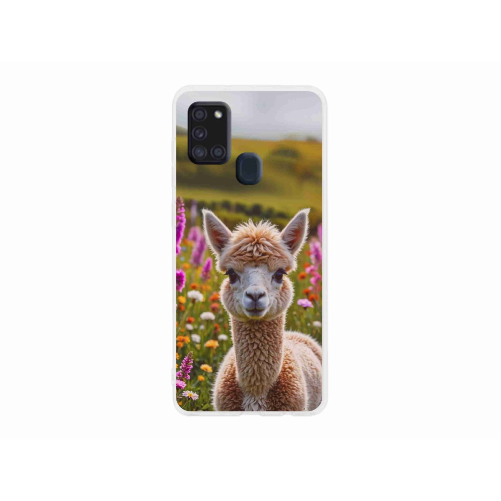 Gélový kryt mmCase na Samsung Galaxy A21s - lama na lúke