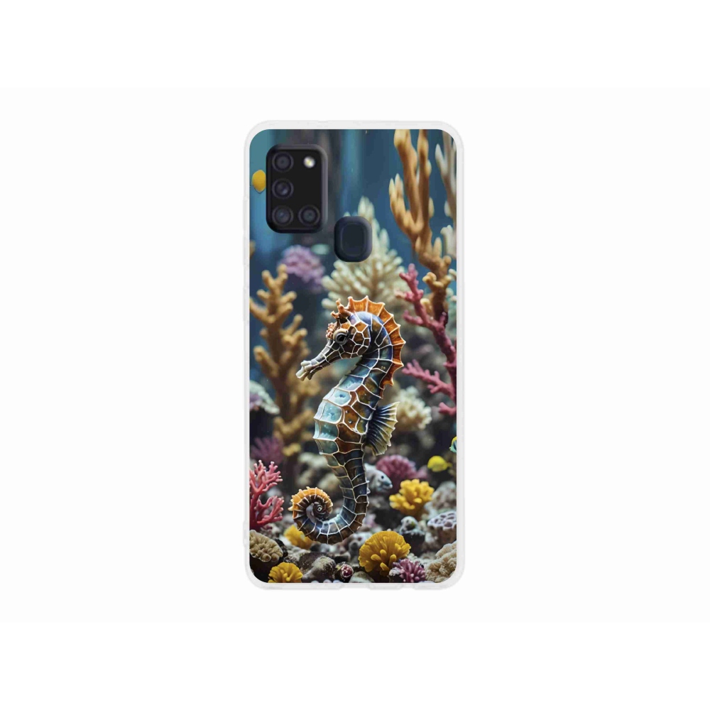 Gélový kryt mmCase na Samsung Galaxy A21s - morský koník 2
