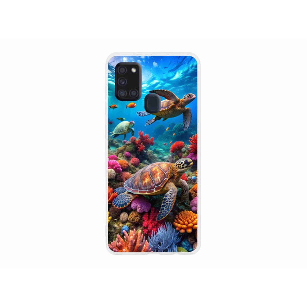 Gélový kryt mmCase na Samsung Galaxy A21s - morský svet 2