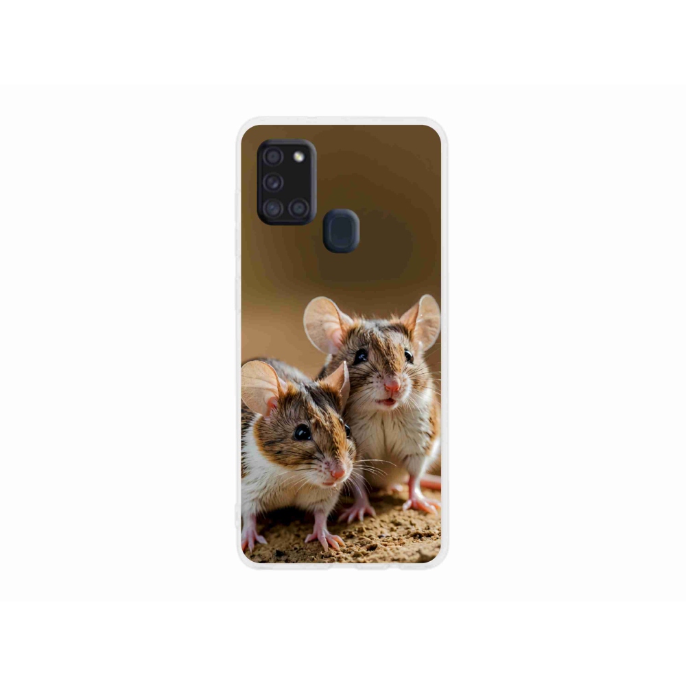 Gélový kryt mmCase na Samsung Galaxy A21s - myší duo