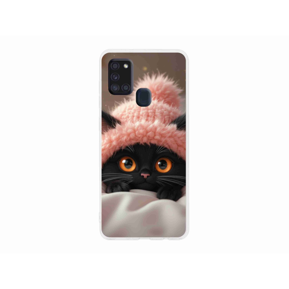 Gélový kryt mmCase na Samsung Galaxy A21s - roztomilé mačiatko 7