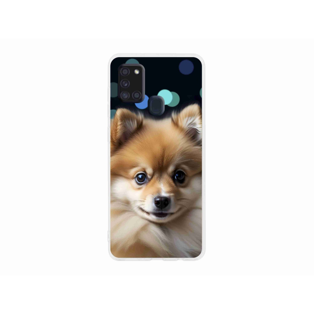 Gélový kryt mmCase na Samsung Galaxy A21s - roztomilý pomeranian