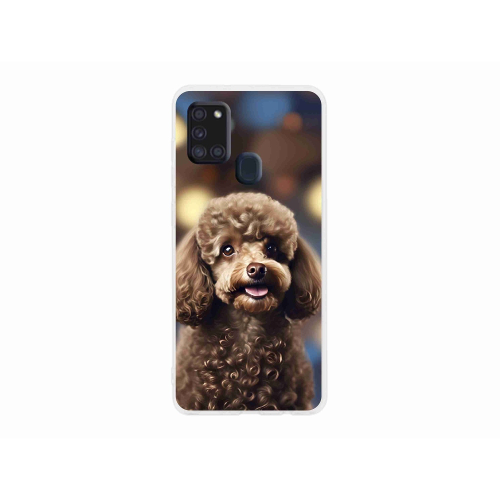 Gélový kryt mmCase na Samsung Galaxy A21s - roztomilý pudel