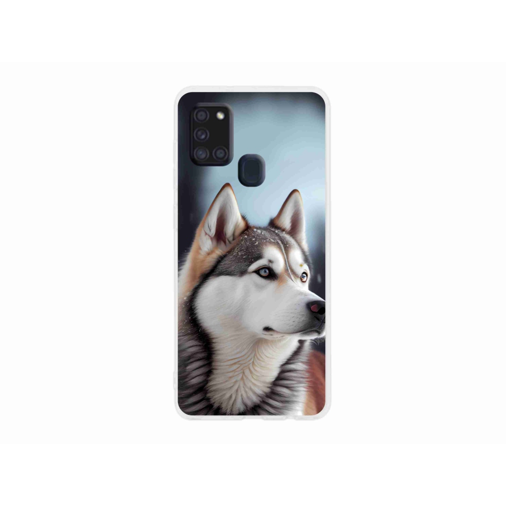 Gélový kryt mmCase na Samsung Galaxy A21s - sibírsky husky