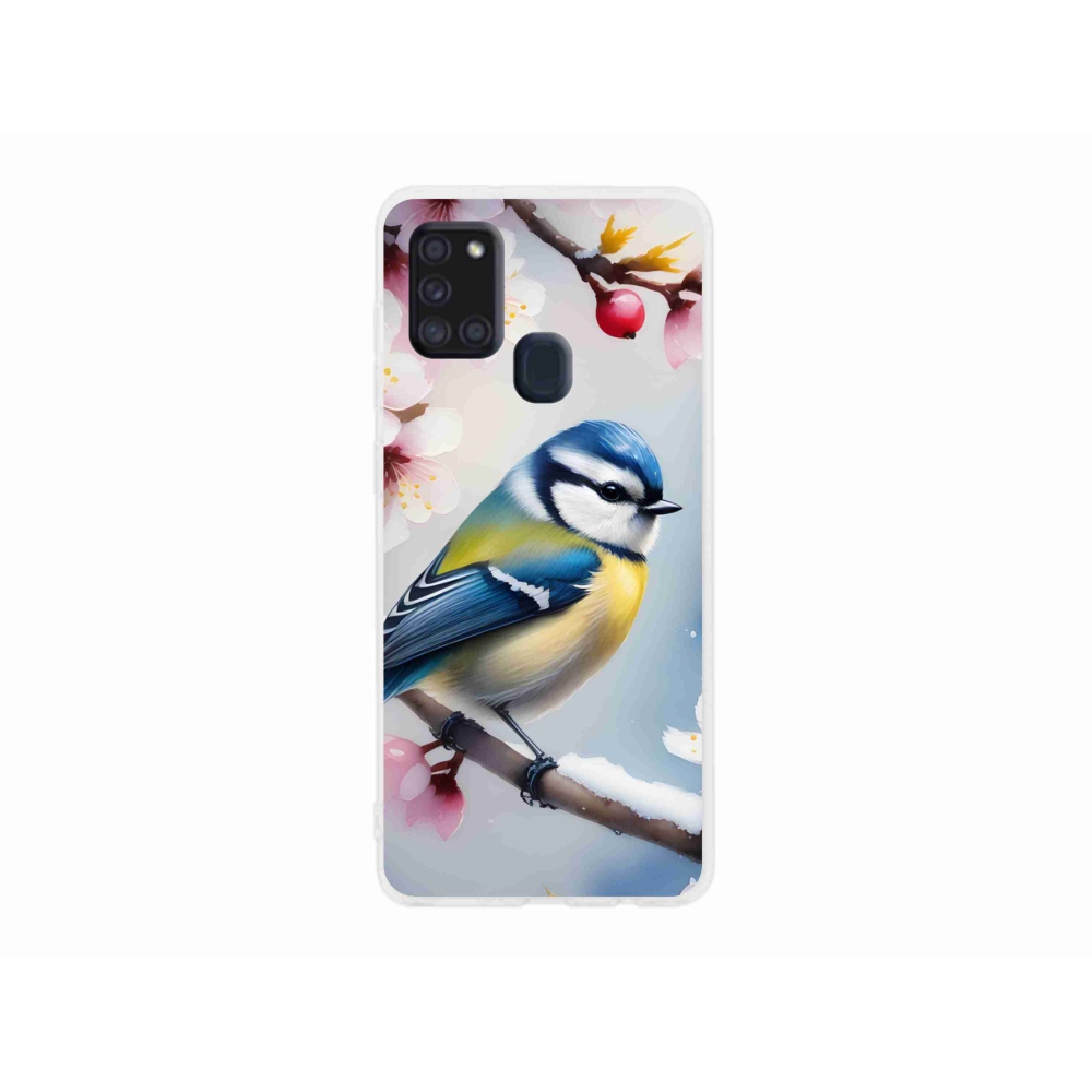 Gélový kryt mmCase na Samsung Galaxy A21s - sýkorka