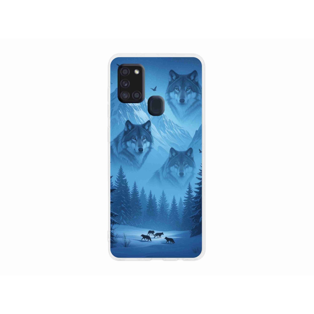 Gélový kryt mmCase na Samsung Galaxy A21s - vlčia svorka