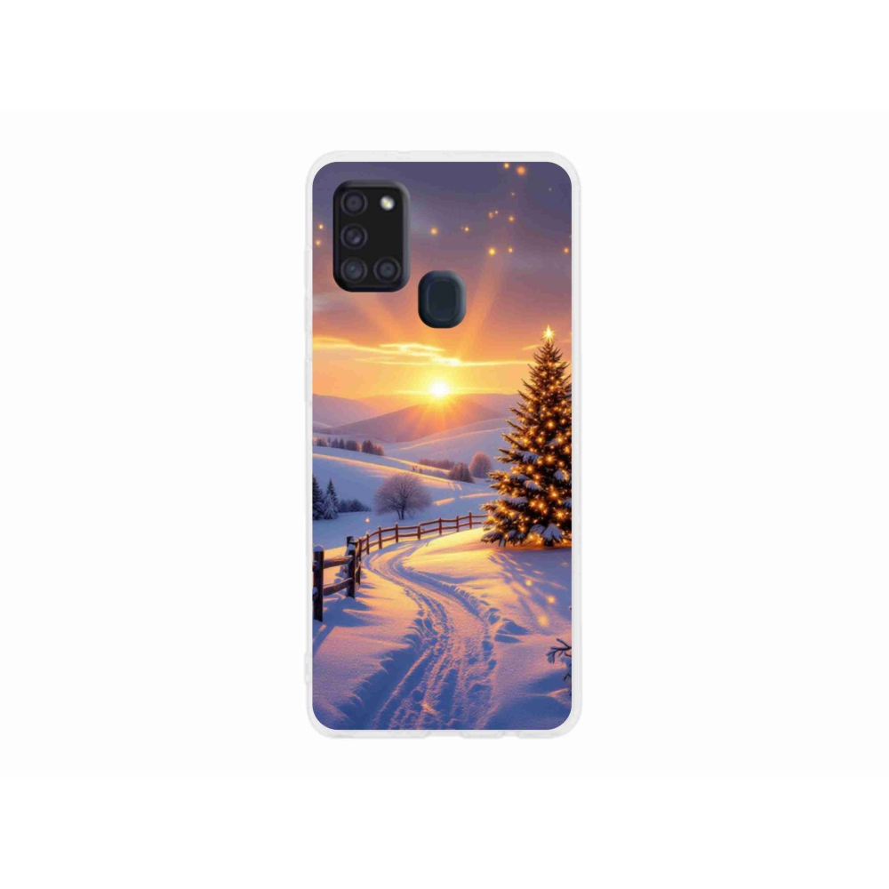 Gélový kryt mmCase na Samsung Galaxy A21s - zimná krajina