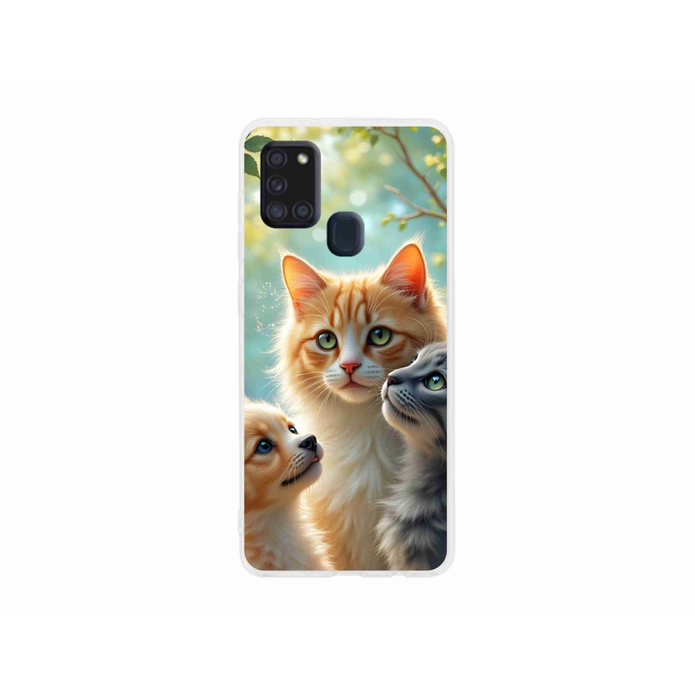 Gélový kryt mmCase na Samsung Galaxy A21s - zvieracie priateľstvo 2