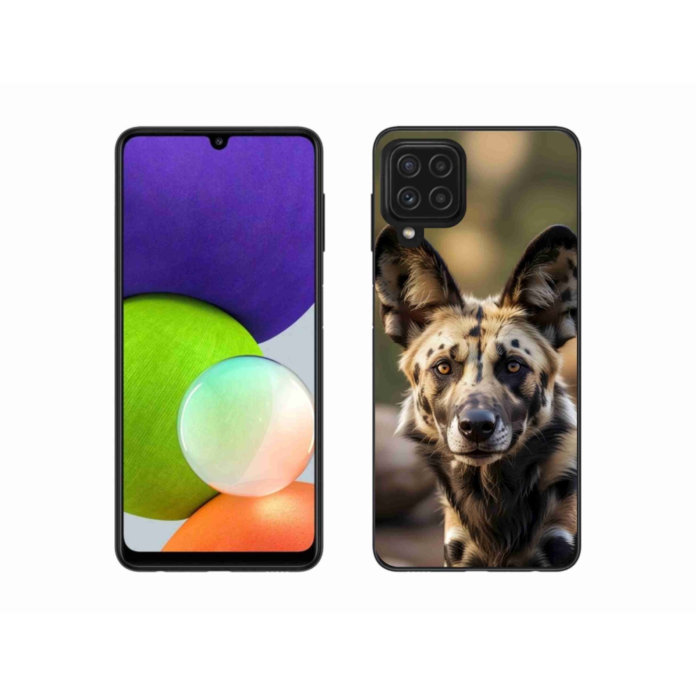Gélový kryt mmCase Samsung Galaxy A22 4G - africký divoký pes