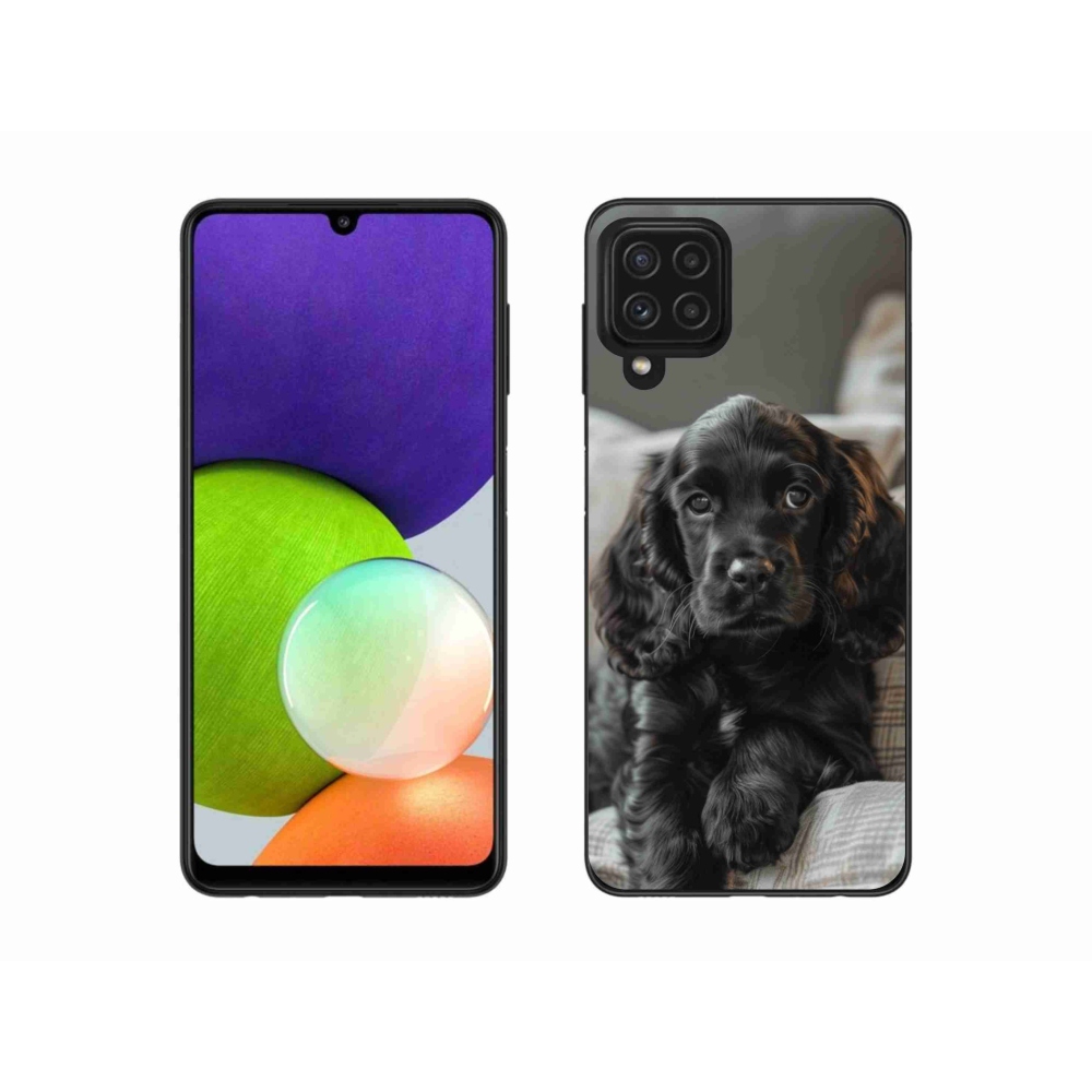 Gélový kryt mmCase na Samsung Galaxy A22 4G - anglický kokeršpaniel