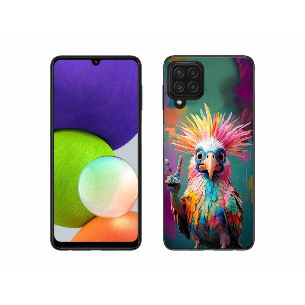 Gélový kryt mmCase na Samsung Galaxy A22 4G - farebný rebel