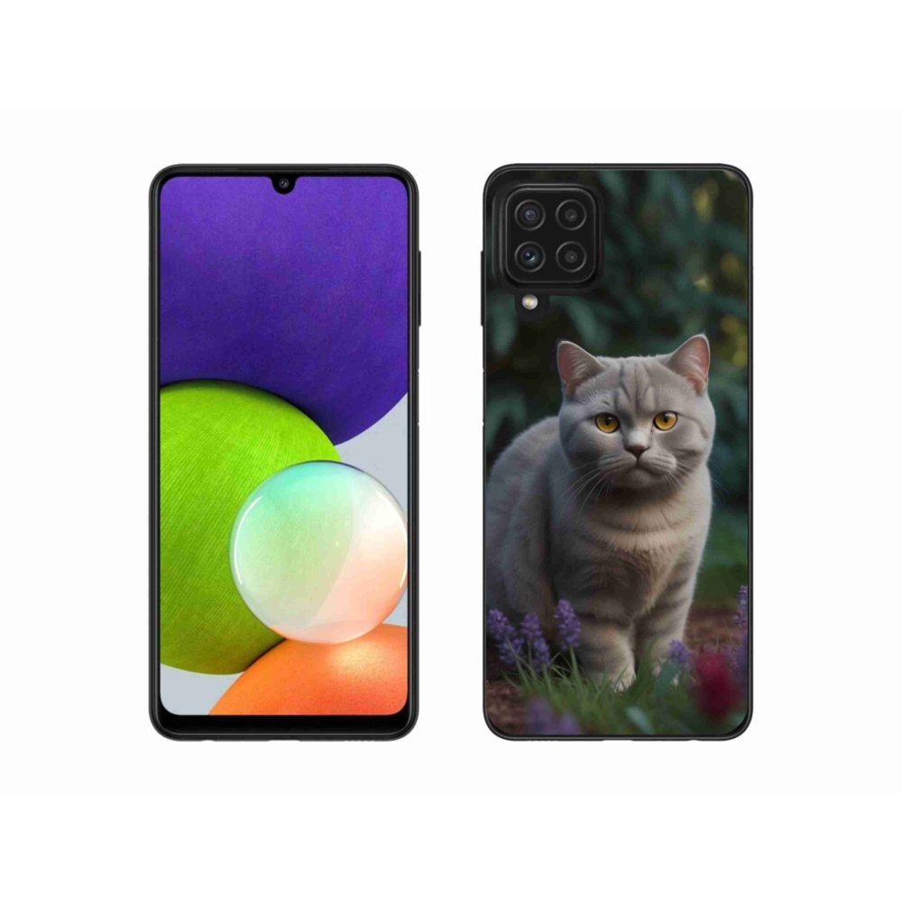 Gélový kryt mmCase na Samsung Galaxy A22 4G - britská mačka