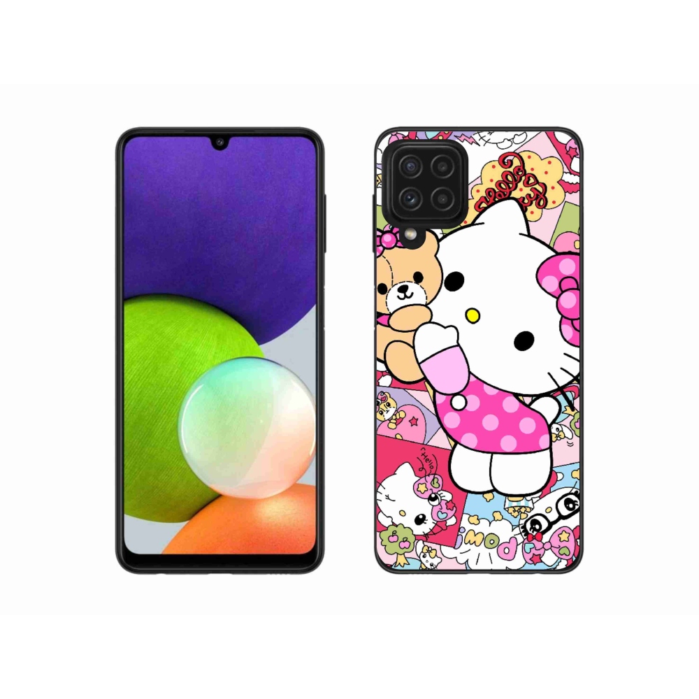 Gélový kryt mmCase na Samsung Galaxy A22 4G - cute kitty