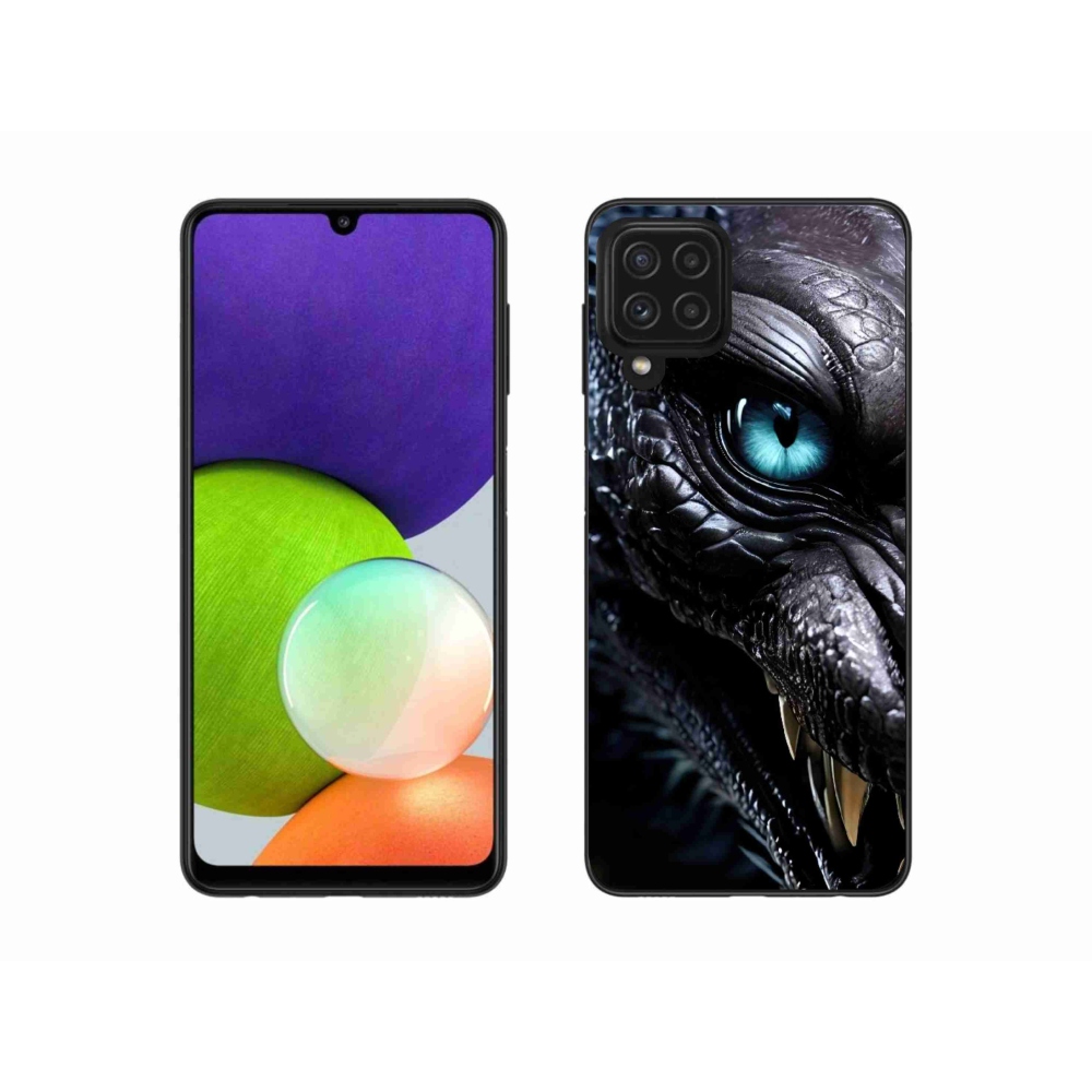Gélový kryt mmCase na Samsung Galaxy A22 4G - dračí pohľad