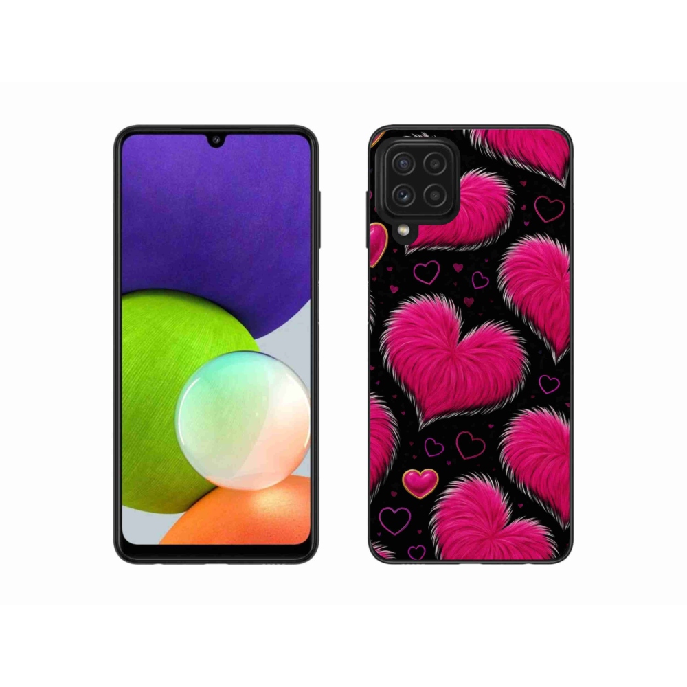Gélový kryt mmCase na Samsung Galaxy A22 4G - hebké srdce
