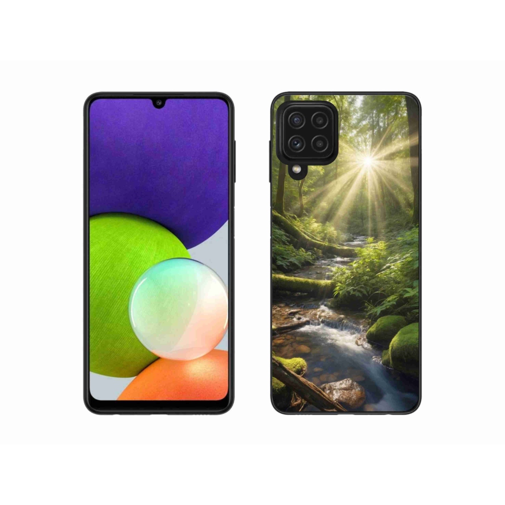 Gélový kryt mmCase na Samsung Galaxy A22 4G - hlbina lesa