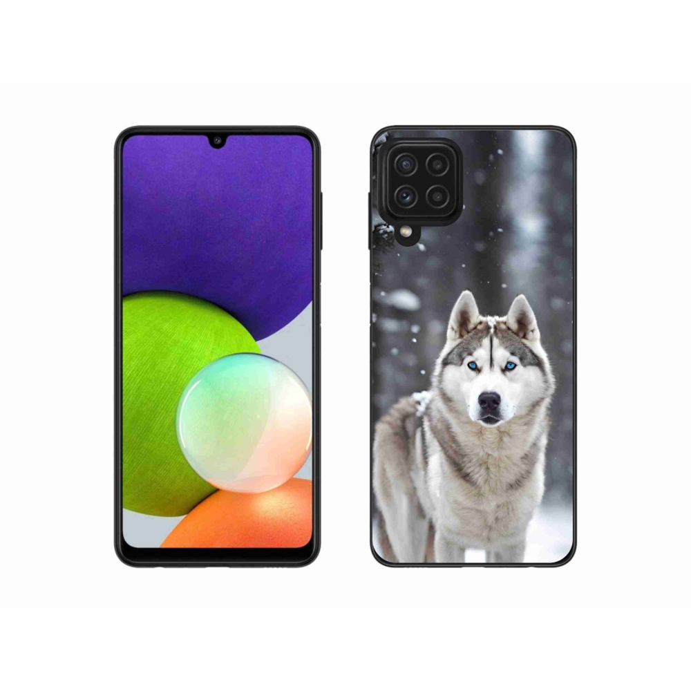 Gélový kryt mmCase na Samsung Galaxy A22 4G - husky 2