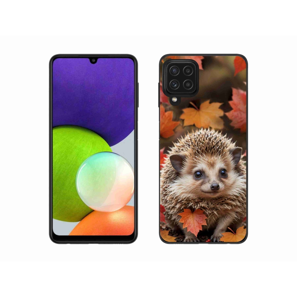 Gélový kryt mmCase na Samsung Galaxy A22 4G - ježko v lístia