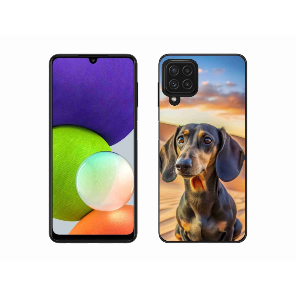 Gélový kryt mmCase na Samsung Galaxy A22 4G - jazvečík 3