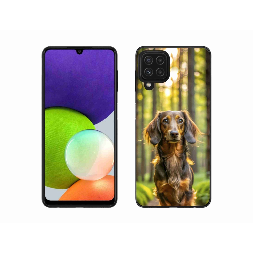 Gélový kryt mmCase na Samsung Galaxy A22 4G - jazvečík 4