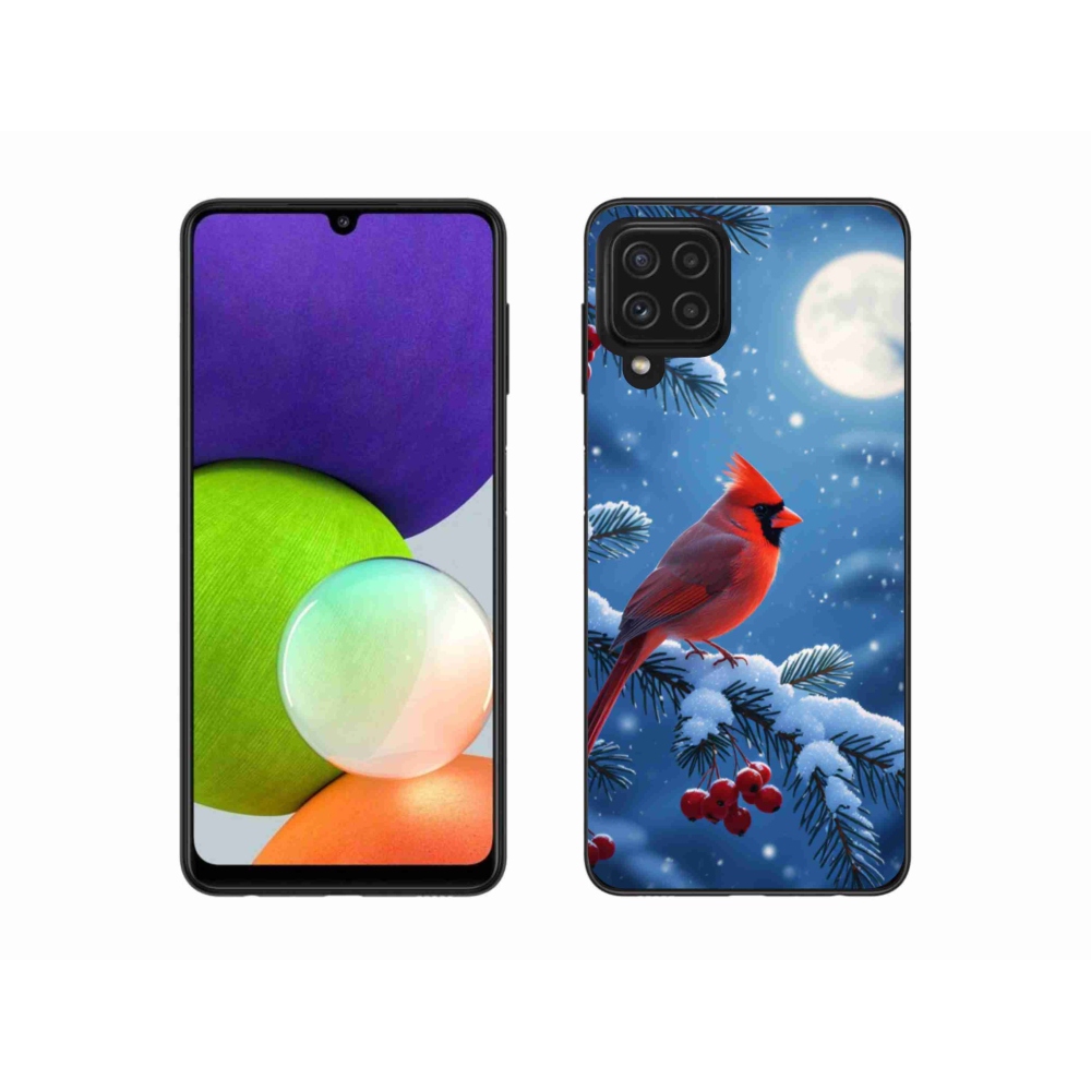 Gélový kryt mmCase na Samsung Galaxy A22 4G - kardinál červený