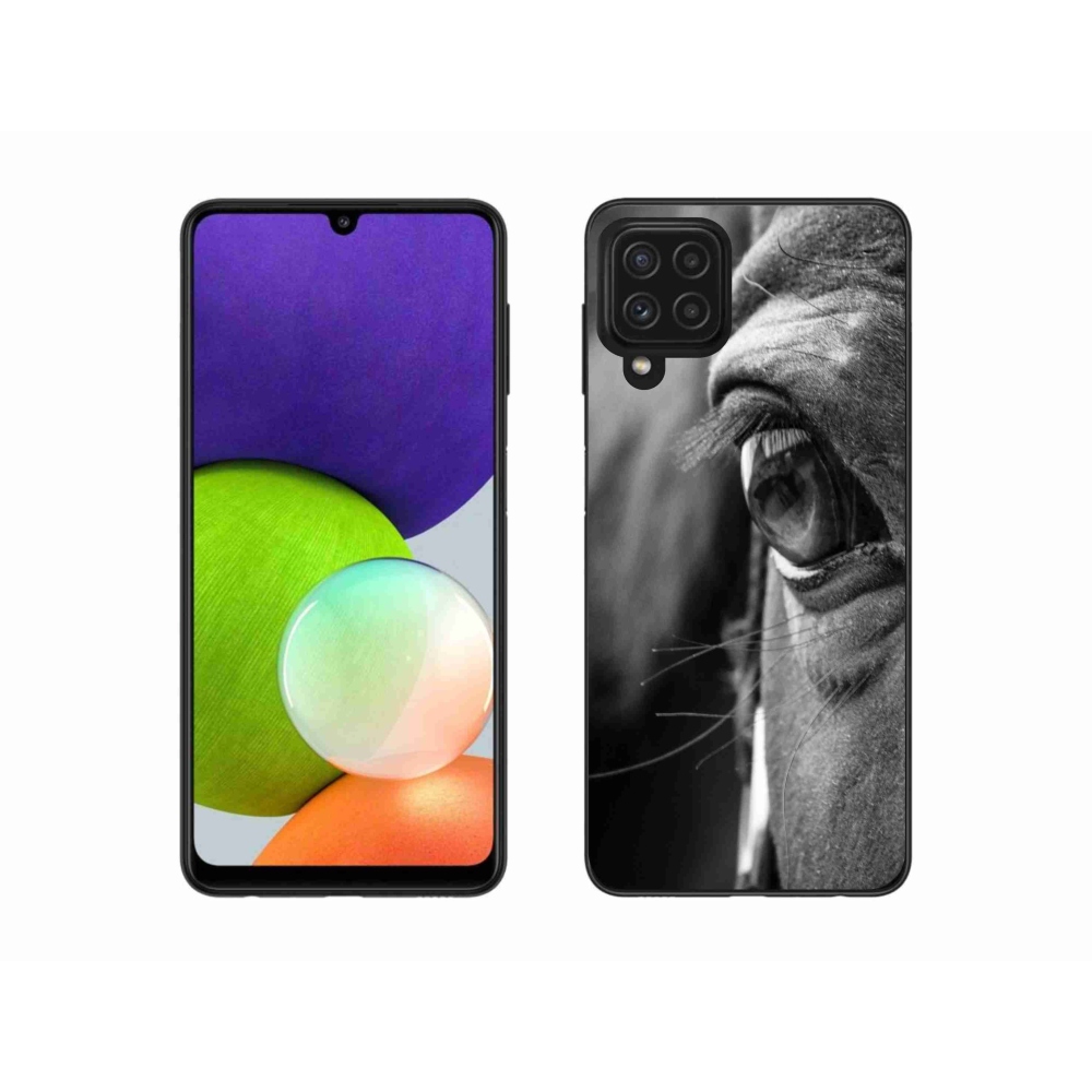 Gélový kryt mmCase na Samsung Galaxy A22 4G - konský pohľad