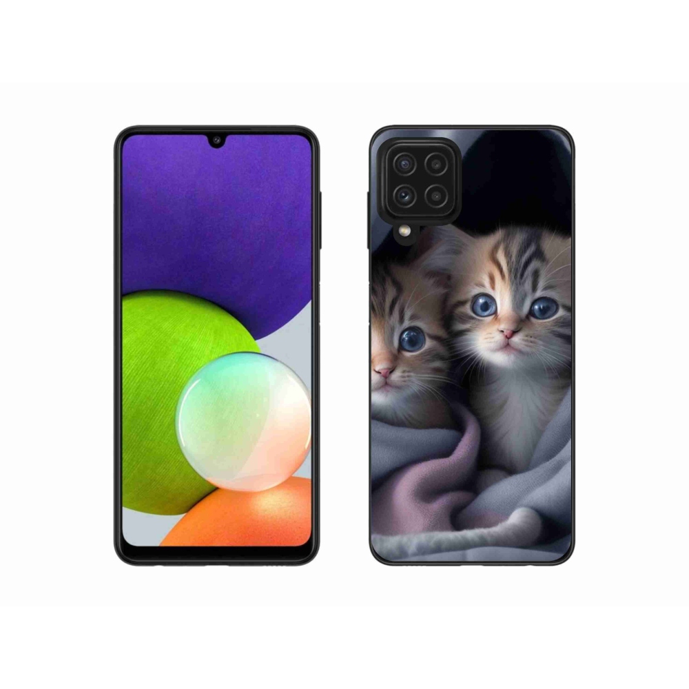 Gélový kryt mmCase na Samsung Galaxy A22 4G - mačacie duo 2