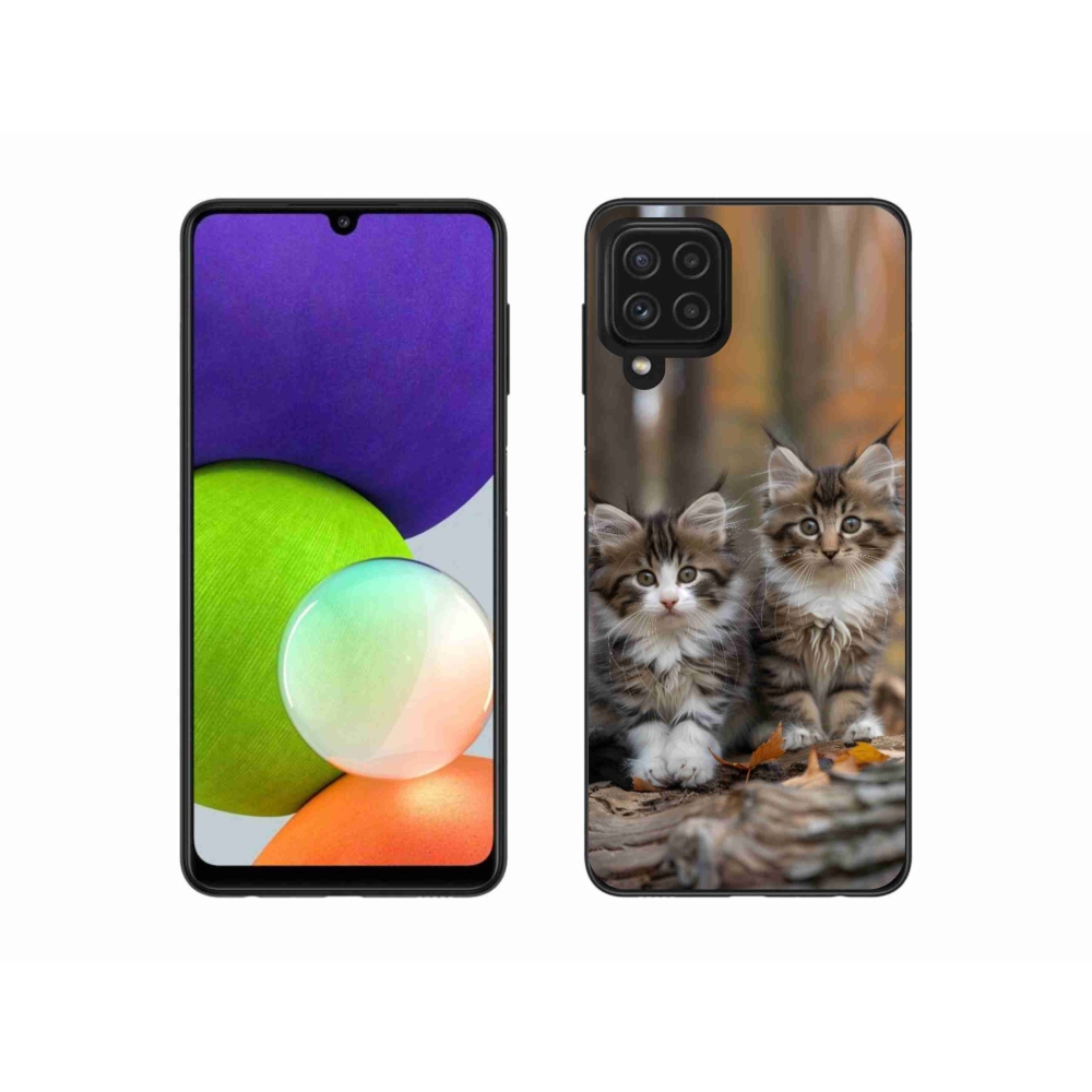 Gélový kryt mmCase na Samsung Galaxy A22 4G - mačacie duo 3