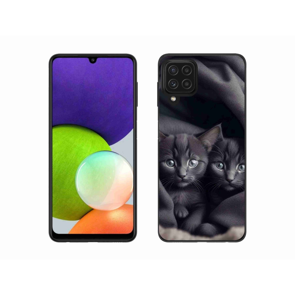 Gélový kryt mmCase na Samsung Galaxy A22 4G - mačacie duo