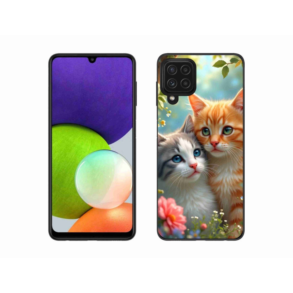 Gélový kryt mmCase na Samsung Galaxy A22 4G - mačacia láska 2
