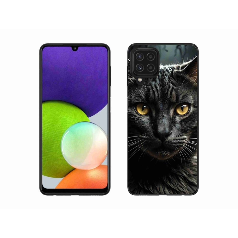 Gélový kryt mmCase na Samsung Galaxy A22 4G - mačacie pohľad 3
