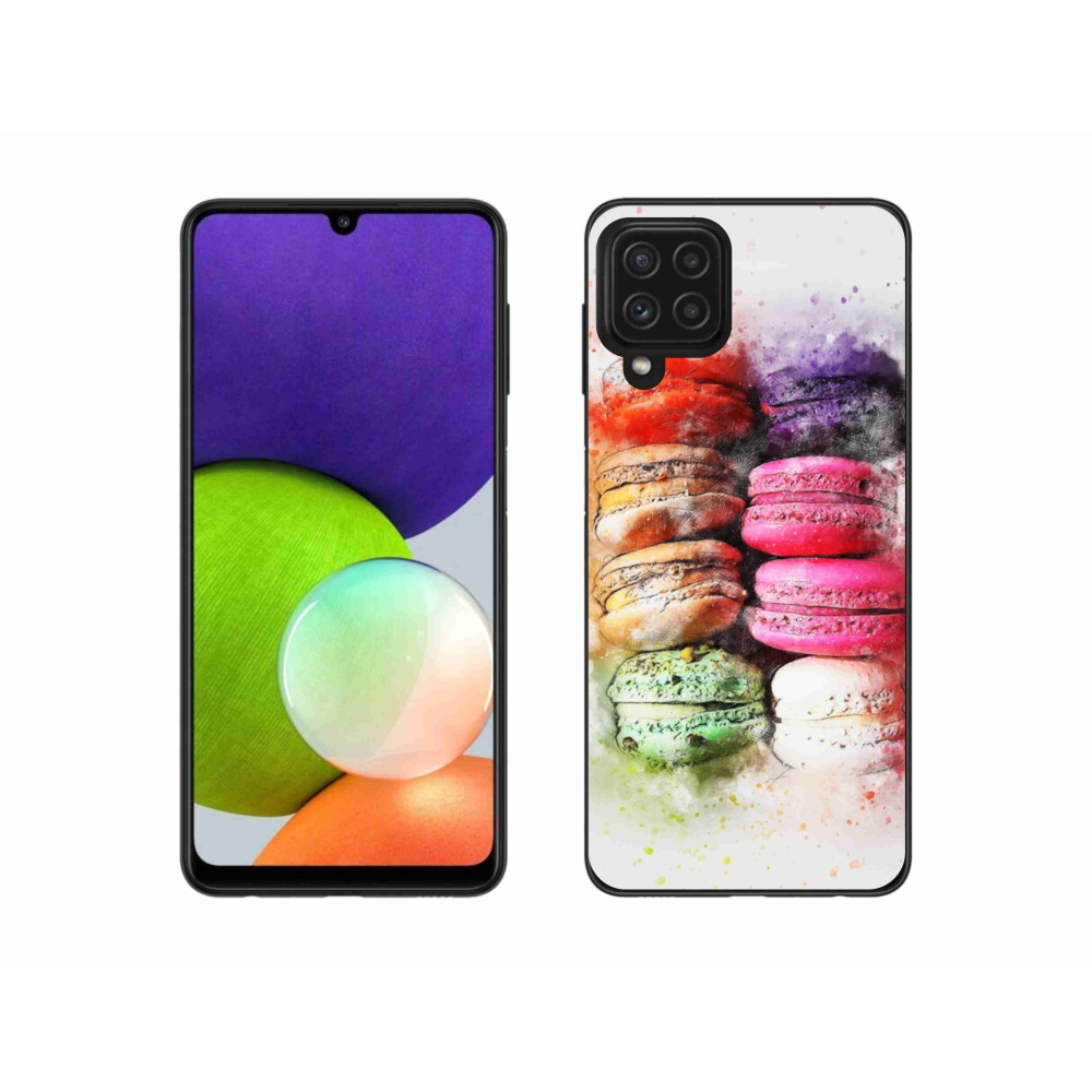 Gélový kryt mmCase na Samsung Galaxy A22 4G - makrónky