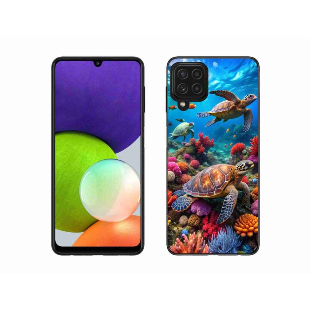 Gélový kryt mmCase na Samsung Galaxy A22 4G - morský svet 2