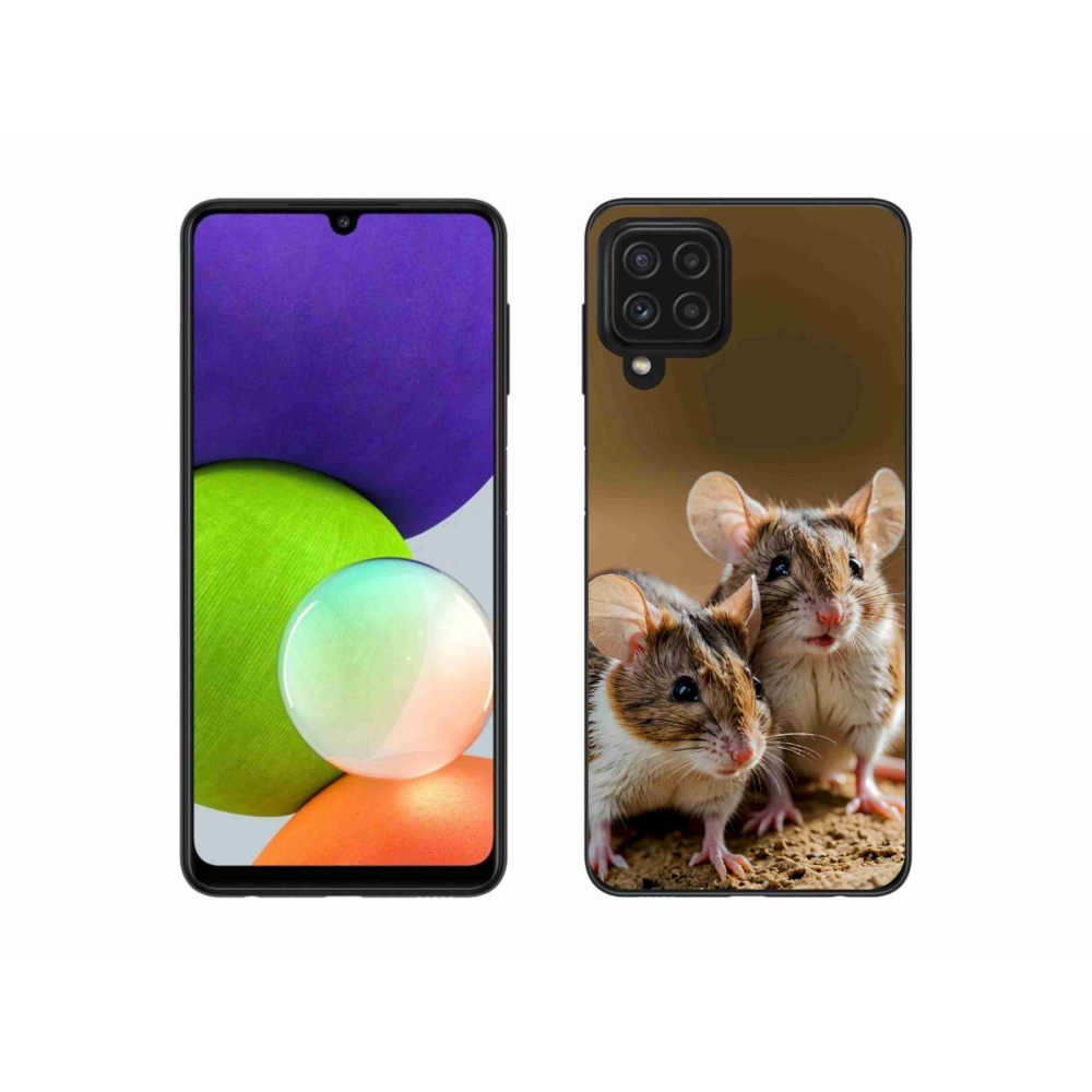 Gélový kryt mmCase na Samsung Galaxy A22 4G - myší duo
