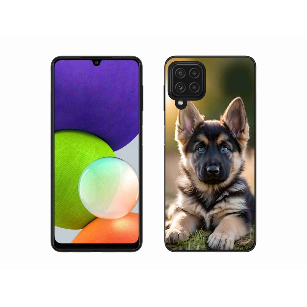Gélový kryt mmCase na Samsung Galaxy A22 4G - nemecký ovčiak v prírode