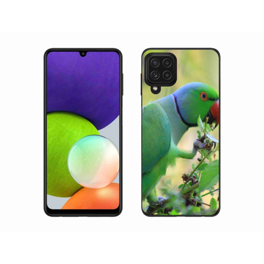 Gélový kryt mmCase na Samsung Galaxy A22 4G - papagáj alender
