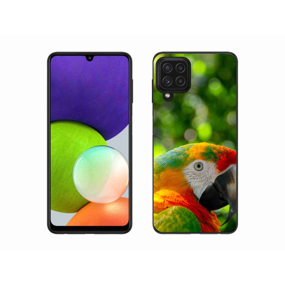 Gélový kryt mmCase na Samsung Galaxy A22 4G - papagáj ara 3
