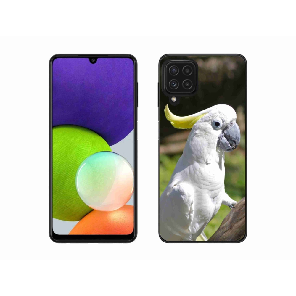 Gélový kryt mmCase na Samsung Galaxy A22 4G - papagáj kakadu 2