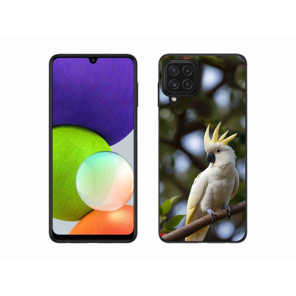 Gélový kryt mmCase na Samsung Galaxy A22 4G - papagáj kakadu 3