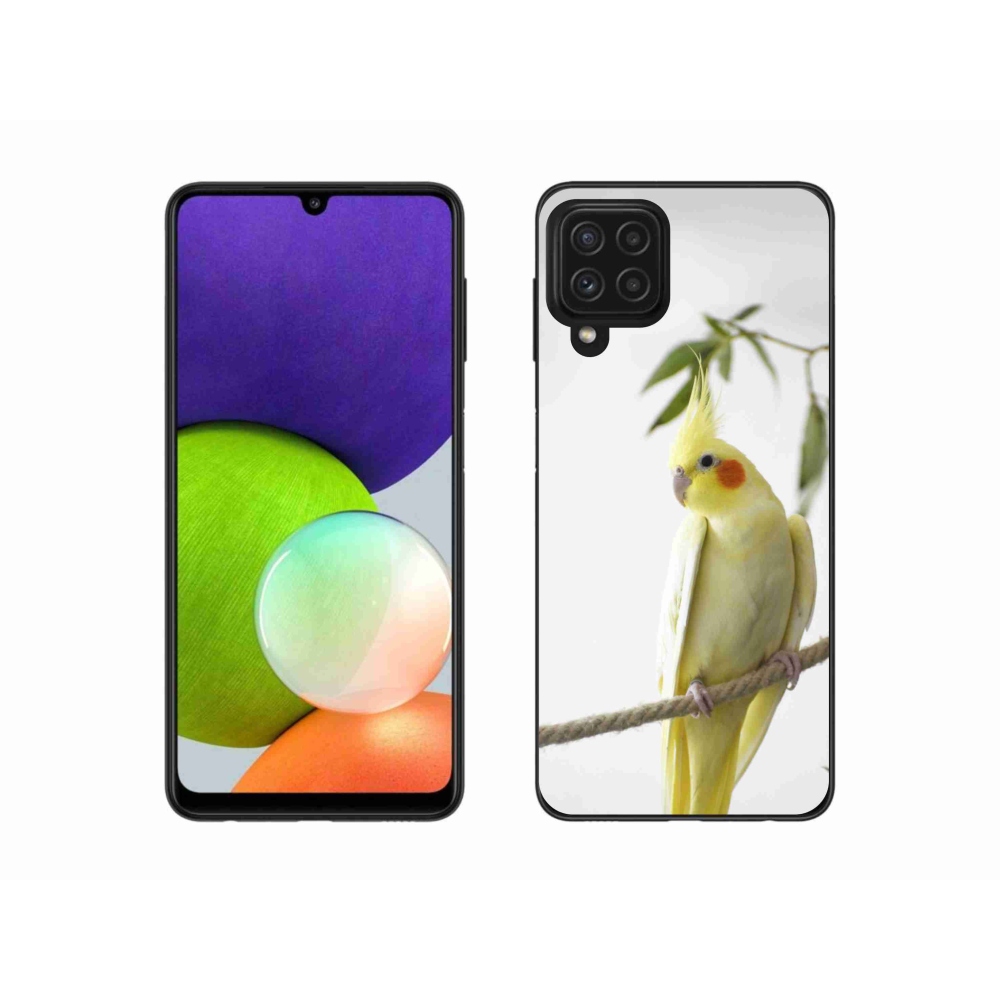 Gélový kryt mmCase na Samsung Galaxy A22 4G - papagáj korela chocholatá